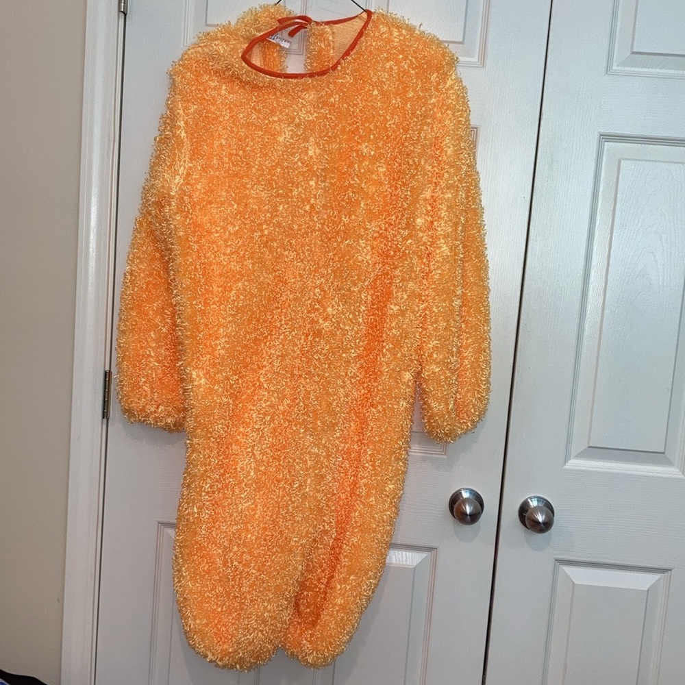 Chicken Suit 4 pcs (body suit, head covering, socks, shoe covers)Sz. XL Unisex - Picture 4 of 10